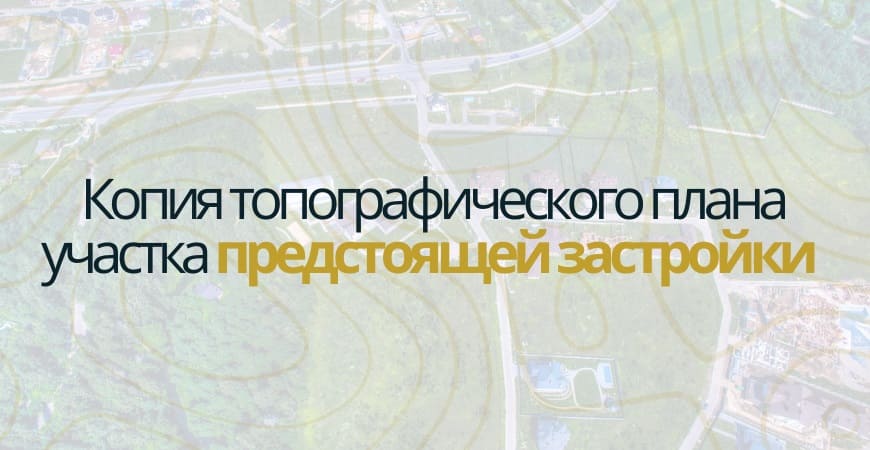 Копия топографического плана участка в Пушкино