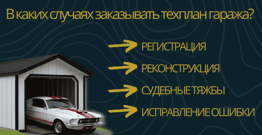 Заказать техплан гаража в Пушкино под ключ